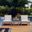 Marina White 3 Piece Outdoor Patio Teak Set EEI-1487-NAT-WHI-SET