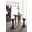Marley Grey Stone Chamcha Wood Bar Table Set