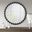 Marlowe Round Wall Decor Mirror In Black MPS95F-0036