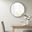Marlowe Round Wall Decor Mirror In Silver MPS160-339