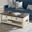 Monterey Coffee Table In Cream White and Brown