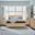 Merrifield Panel Storage Bedroom Set In Sandstone Beige