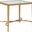 Metal Designs Sangiovese Rectangular End Table In Gold