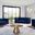 Michelle Navy Velvet Living Room Set