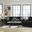 Midnight-Madness Living Room Set In Onyx