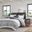 Mila 3 Piece Cotton Full/Queen Comforter Set with Chenille Tufting In Gray