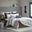 Mila Cotton Printed 3 Piece Queen Comforter Set With Chenille In Navy