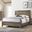 Millie Panel Bed (Grey) (Queen)