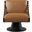 Millwin Vegan Leather Swivel Accent Chair In Cognac and Black