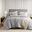 Mina Waffle Weave Textured Comforter Set In Light Grey
