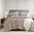 Mina Waffle Weave Textured Comforter Set In Neutral