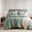 Mina Waffle Weave Textured Comforter Set In Sage Green