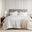 Mina Waffle Weave Textured Comforter Set In White