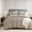 Mina Waffle Weave Textured Duvet Cover Set In Neutral