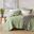Mina Waffle Weave Textured Quilt Set In Green