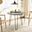 Mindy Gray and White Wash Wood Top Dining Room Set