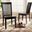 Minette Modern and Contemporary Transitional Dark Brown Finished Wood 2-Piece Dining Chair Set