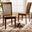 Minette Modern and Contemporary Transitional Walnut Brown Finished Wood 2-Piece Dining Chair Set