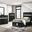 Miranda Youth Upholstered Panel Bedroom Set In Black