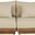 Mirella 74 Inch Fabric Upholstered 2 Piece Outdoor Patio Modular Loveseat In Tan and Stained Natural