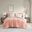 Miro Soft Washed Color Block Comforter Set In Pink