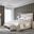 Modern Mood Panel Bedroom Set with 2 Drawers Nightstand In Light Wood