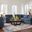 Modmax 5-Piece Sectional and Swivel Glider Recliner In Ink