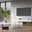 Modrest Makai Modern White And Walnut Square Coffee Table