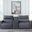 Modz 3-Piece Power Reclining Sectional Loveseat with Audio Console In Blue