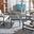 Montez 4 Piece Outdoor Set with Accent Pillows In Black and Beige