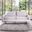 Monthey Sofa In Oak and Light Gray