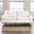 Monthey Sofa In Oak and Linen White