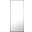 Eternity 30" Rectangular Black Mirror
