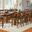 Mariposa 100" Rustic Whiskey Extendable Counter Height Leg Dining Room Set