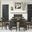 Mariposa Warm Gray 100" Extendable Rectangular Leg Dining Room Set