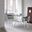 Naomi and Lorin 3-Piece Counter Height Dining Set In Brushed Stainless Steel and Gray Faux Leather