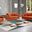 Naomi Living Room Set In Cognac