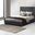 Nara King Storage Bed In Dark Brown