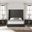 Nativa Interiors Aylet Box Tufted Upholstered High 87 Inch California King Charcoal Bed