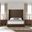 Nativa Interiors Aylet Horizontal Channel Tufted Upholstered High 87 Inch California King Brown Bed