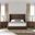 Nativa Interiors Aylet Horizontal Channel Tufted Upholstered Medium 67 Inch California King Brown Bed