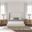 Nativa Interiors Aylet Plain Upholstered Medium 67 Inch California King Off White Bed