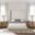 Nativa Interiors Aylet Vertical Channel Tufted Upholstered High 87 Inch California King Off White Bed
