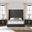 Nativa Interiors Irenne Box Tufted Upholstered High 87 Inch California King Charcoal Bed