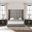 Nativa Interiors Irenne Button Tufted Upholstered High 87 Inch California King Grey Bed
