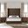 Nativa Interiors Irenne Horizontal Channel Tufted Upholstered High 87 Inch California King Brown Bed