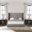 Nativa Interiors Irenne Simple Tufted Upholstered Medium 67 Inch California King Grey Bed