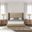 Nativa Interiors Irenne Square Tufted Upholstered Medium 67 Inch California King Flax Bed