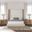 Nativa Interiors Irenne Vertical Channel Tufted Upholstered High 87 Inch California King Off White Bed