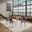 Nature'S Edge 60 Inch 7 Piece Modern Dining Set In Chestnut and Grey